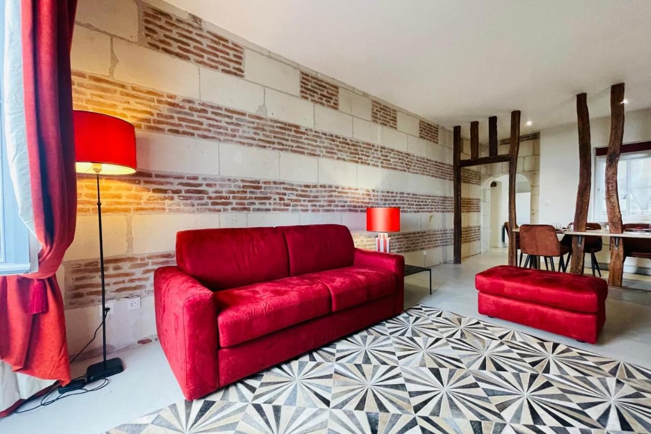 Splendid Apartment At The Foot Of The Castle Of Amboise - View Of The Loir Exteriör bild